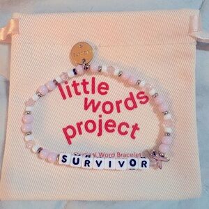 New! Little Words Project “Survivor” Breast Cancer Awareness Bracelet!